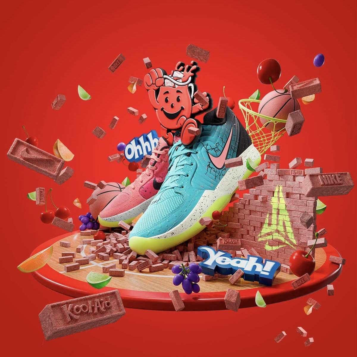 NIKE JA 2 EP x Kool-Aid "Mixed Berry" 紅藍鴛鴦 酷愛飲料聯名 實戰籃球鞋 Ja Morant