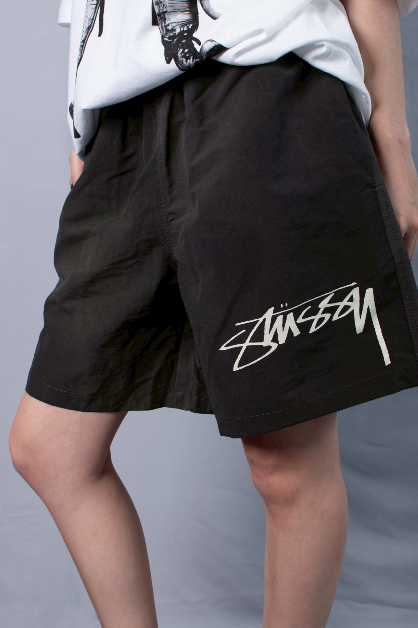 ☆ETW☆【EASY TO WEAR】Stussy 25SS WAVE DYE NYLON SHORT 渲染 水洗短褲