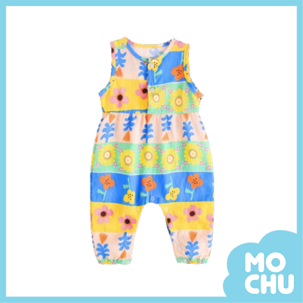 波西米亞風無袖連身褲