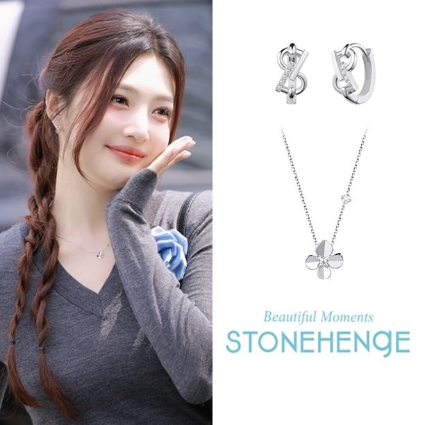 STONEHENGE SHe SILVER ONE TOUCH EARRINGS SA24B88F
