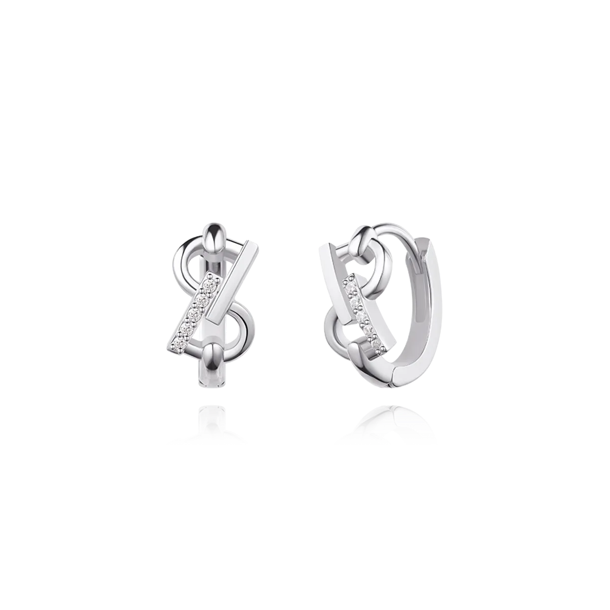 STONEHENGE SHe SILVER ONE TOUCH EARRINGS SA24B88F