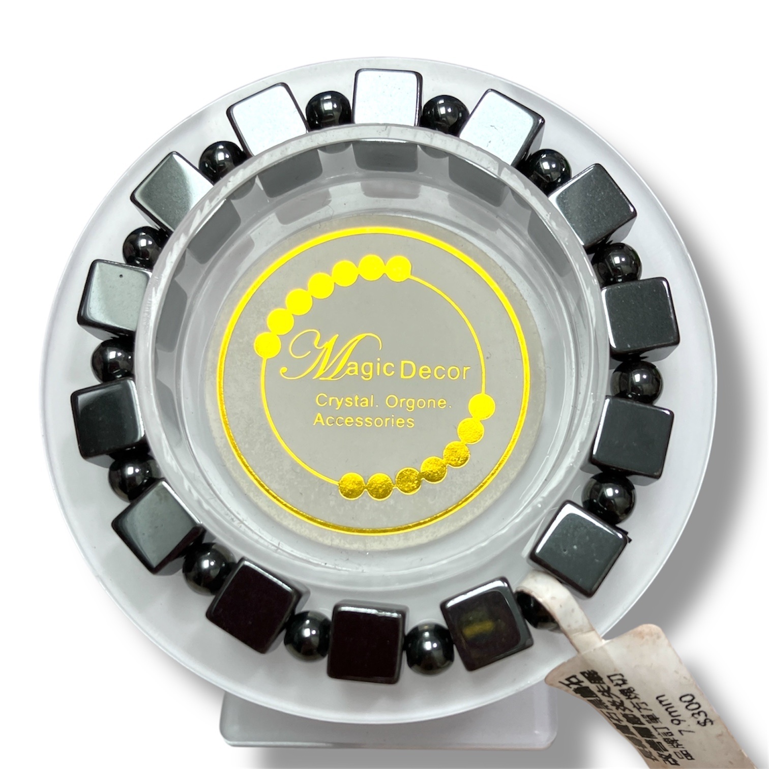 250703 - A17 黑膽石方塊x圓珠設計款手串