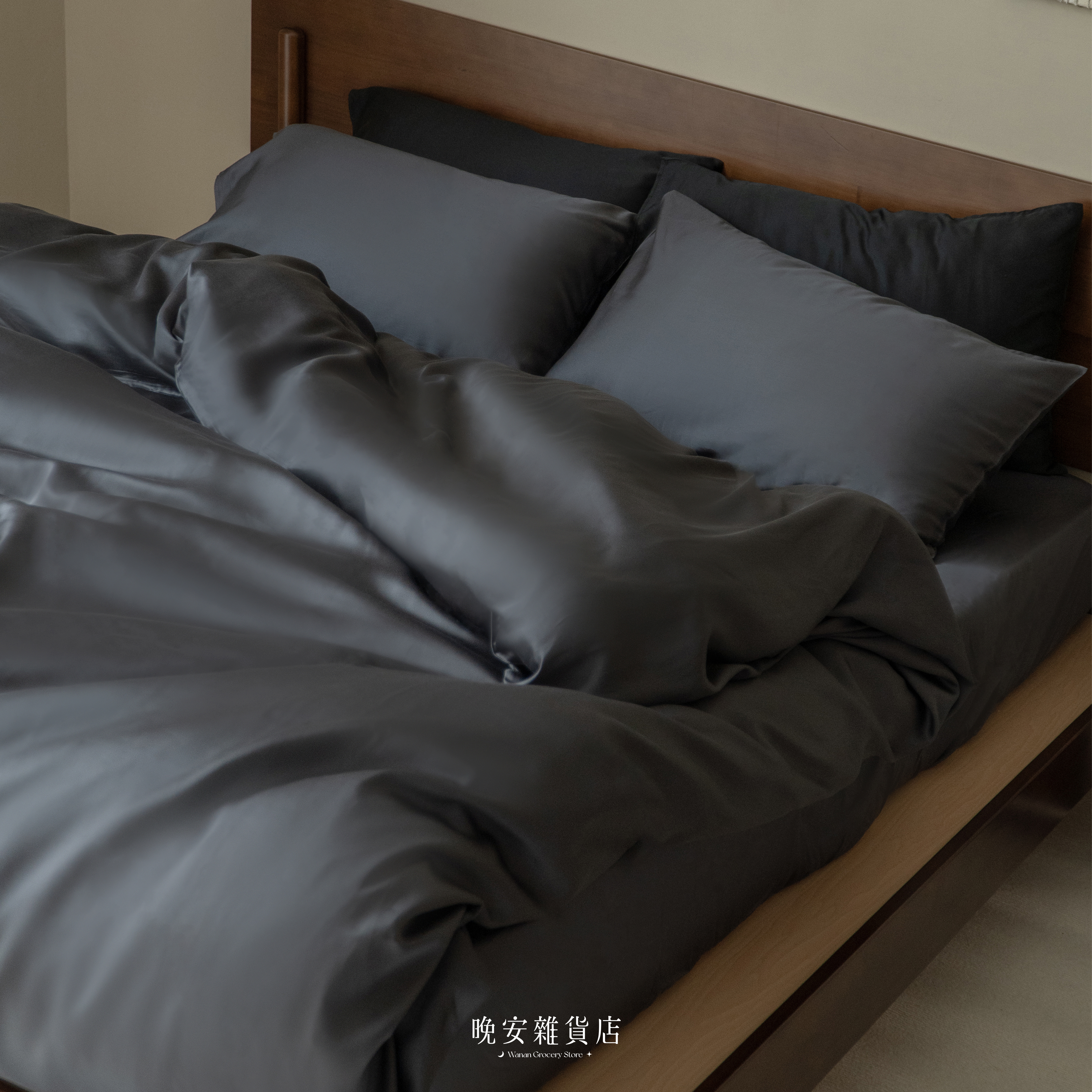 【100%TENCEL天絲™岩石灰】60支天絲兩用被床包組SET(僅宅配)