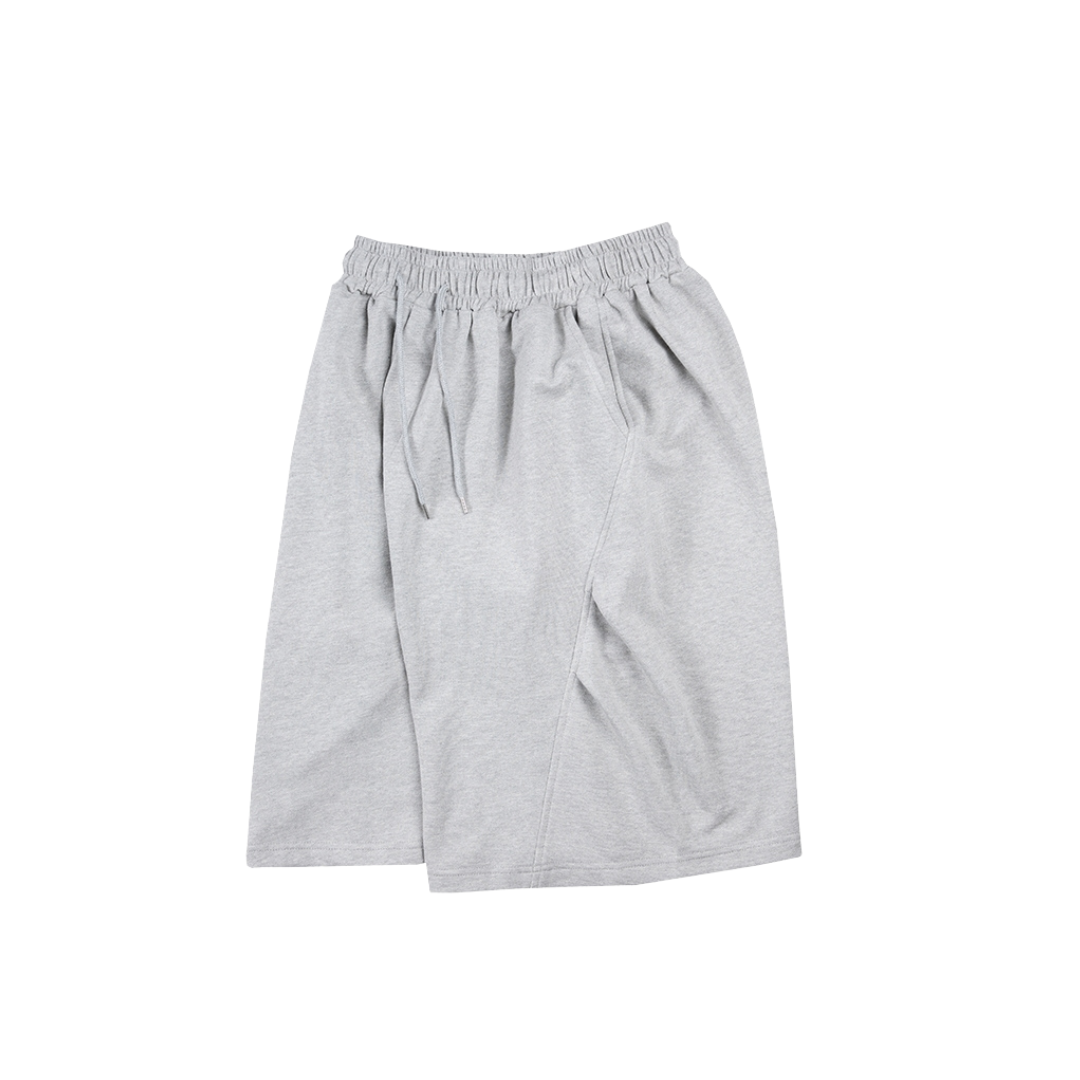 SALE- 寬鬆 闊型 七分 短褲 棉褲 彎刀 打摺 中性男女可穿 【 FUZY 】- P202543