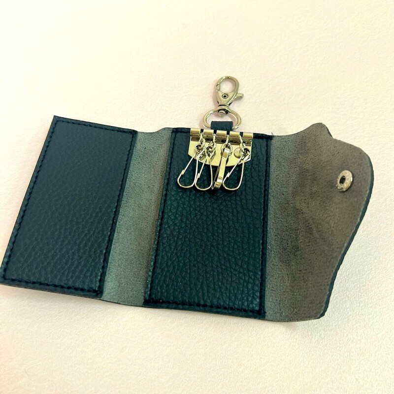 鑰匙包/仿皮革四連 7×11×2cm