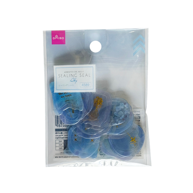 封口貼/金箔壓印 天空