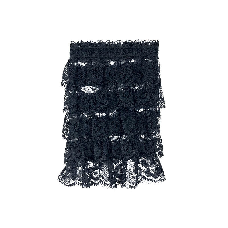 緞帶附雙面膠/蕾絲 黑