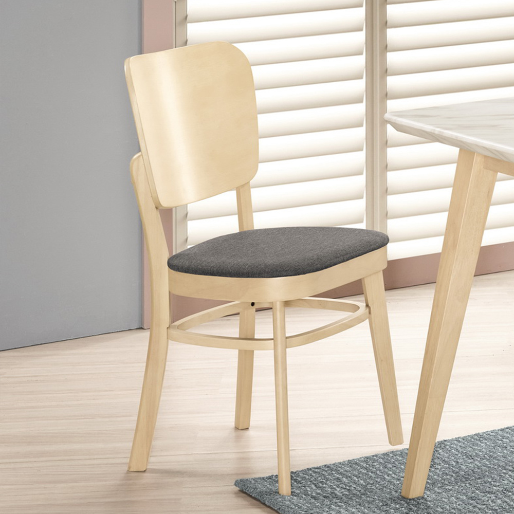 米諾布面實木餐椅/單椅(三色可選)