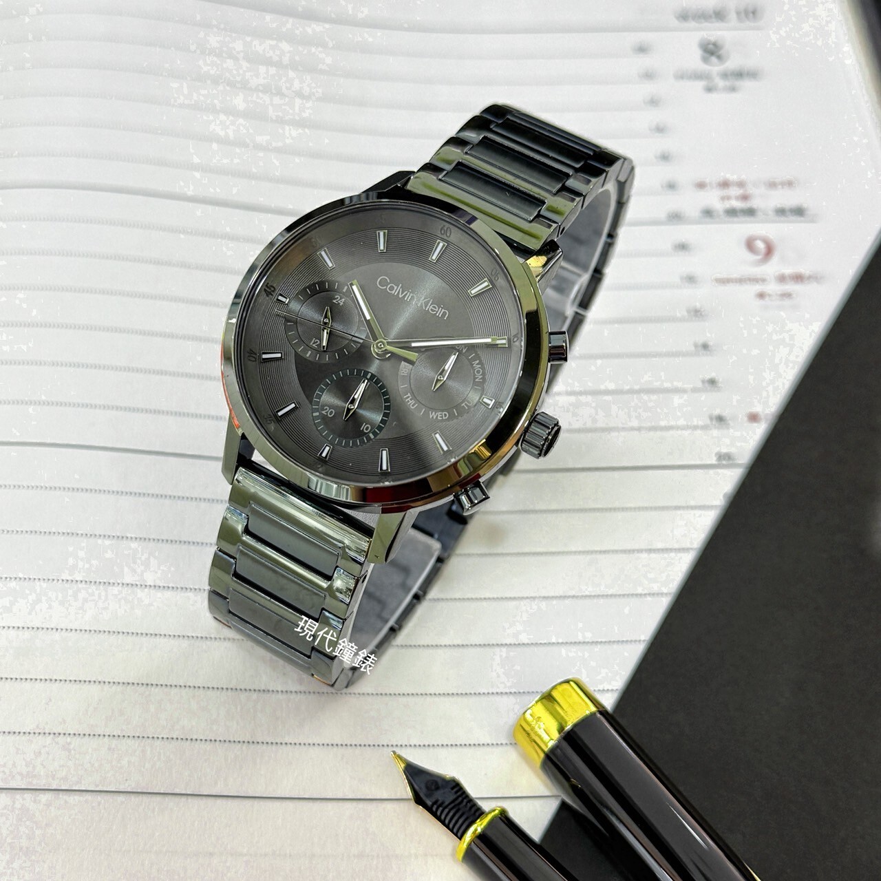 【CALVIN KLEIN】紳士品味三眼腕錶 CK25200494 41 mm 現代鐘錶