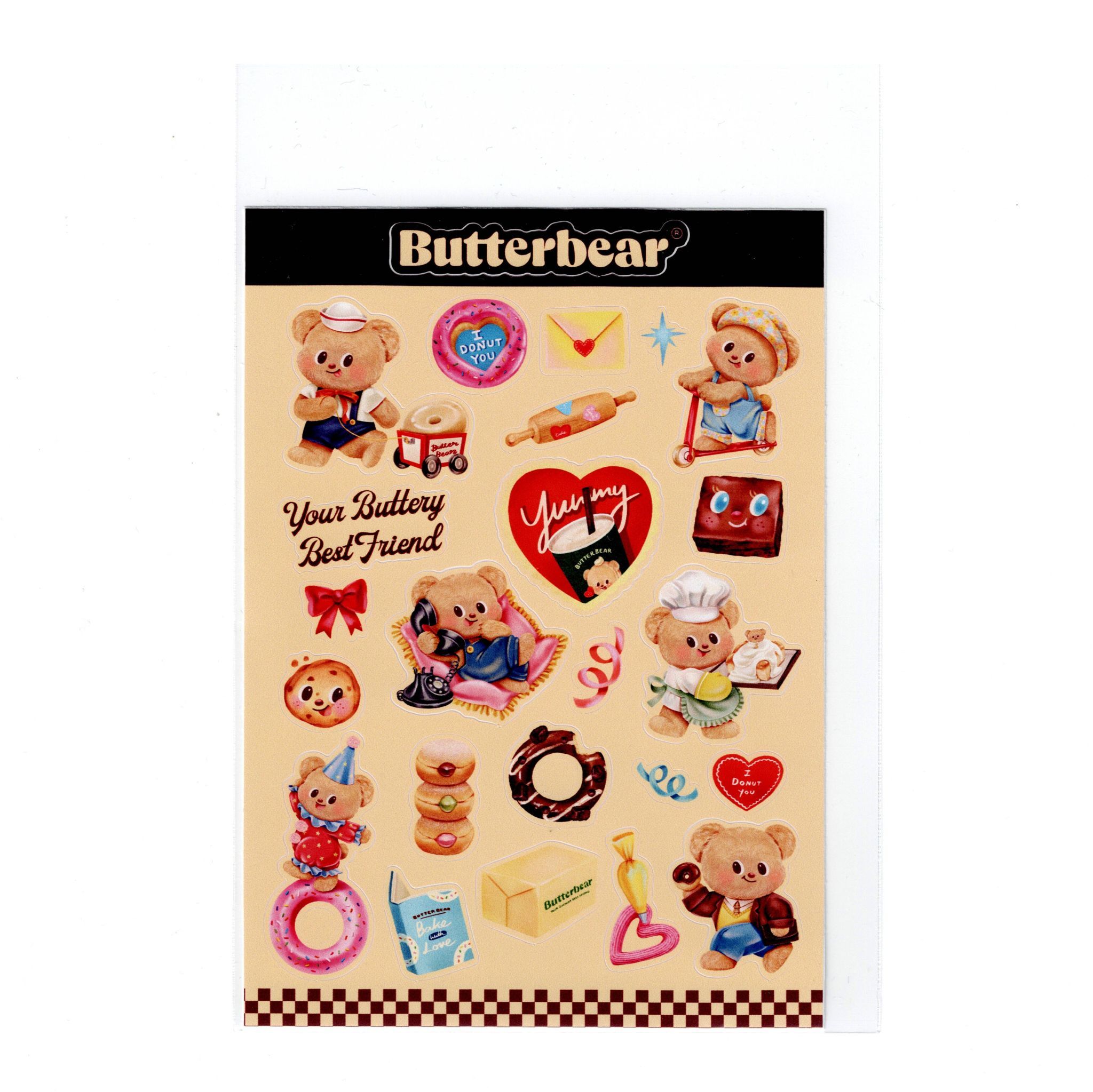 泰國人氣 BUTTERBEAR - Stickers 貼紙