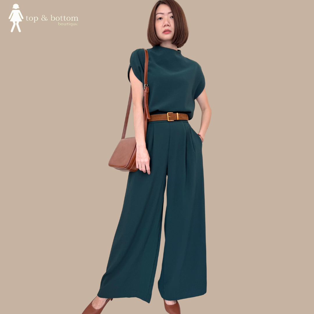 PLEAT WAISTED LONG TROUSER