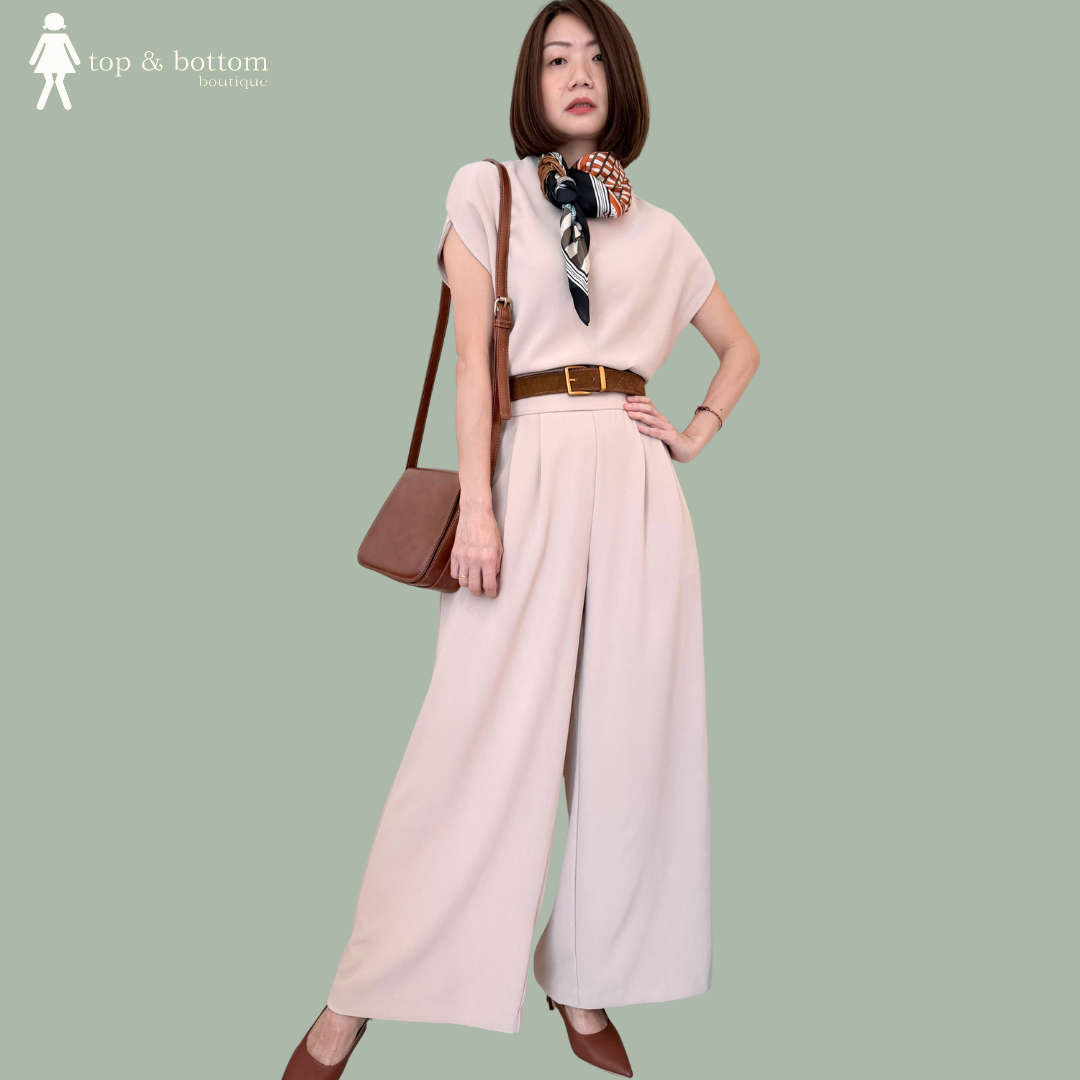 PLEAT WAISTED LONG TROUSER