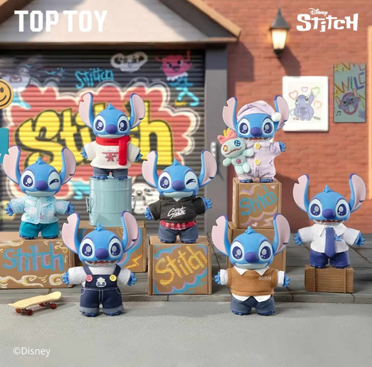 Disney 迪士尼 正版授權 史迪奇 變裝秀系列盲盒6+1款 糖膠 吊飾 鑰匙圈 毛絨公仔(任買兩件711免運)/預購