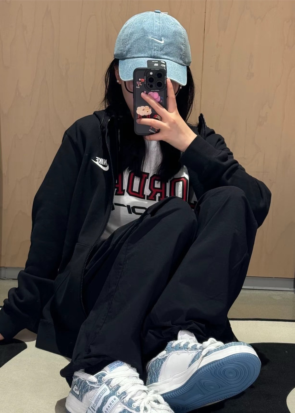 KTQ STORE ‧ Nike Club Cap 丹寧藍 淺藍色 小勾 老帽 HF0383-429