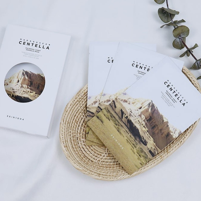 韓國 ｜SKIN1004 馬達加斯加積雪草水凝安瓶面膜｜單片