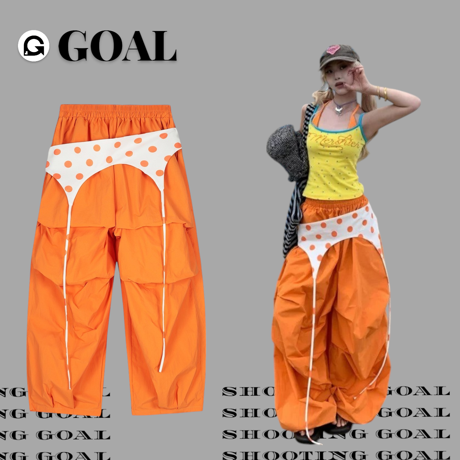 (GOAL) 美式亮色系疊穿傘兵褲 Mershier MS7508