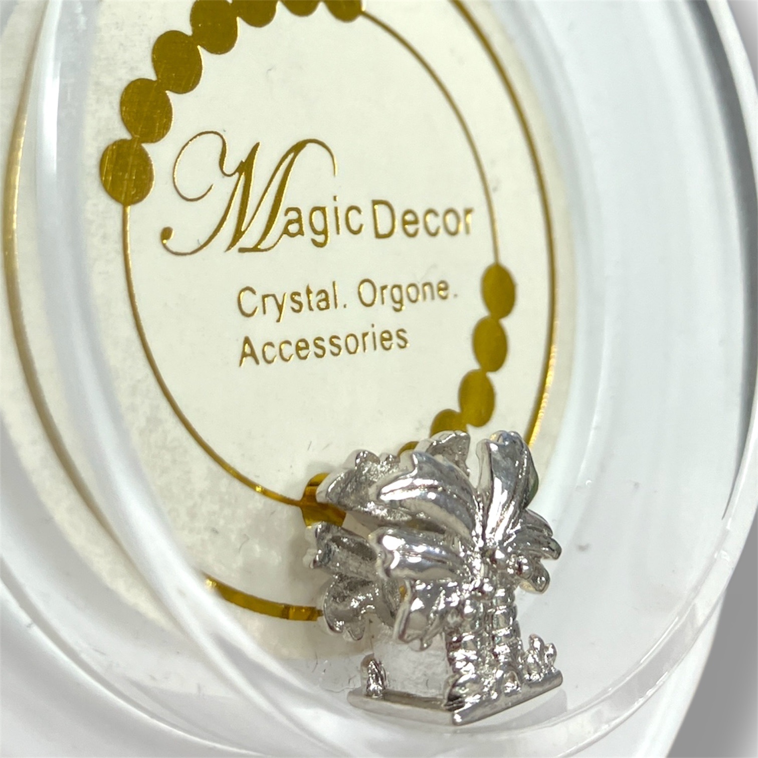 250703 - A88 銀色椰樹立體隔珠1粒