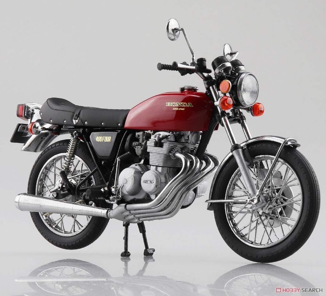 AOSHIMA 1/12 機車 Honda CB400FOUR 亮寶石紅