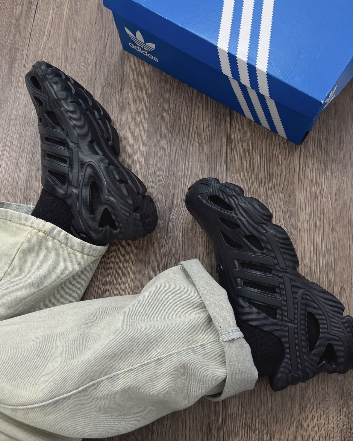 【預購】ADIDAS ADIFOM SUPERNOVA 涼鞋 黑色 IF3915