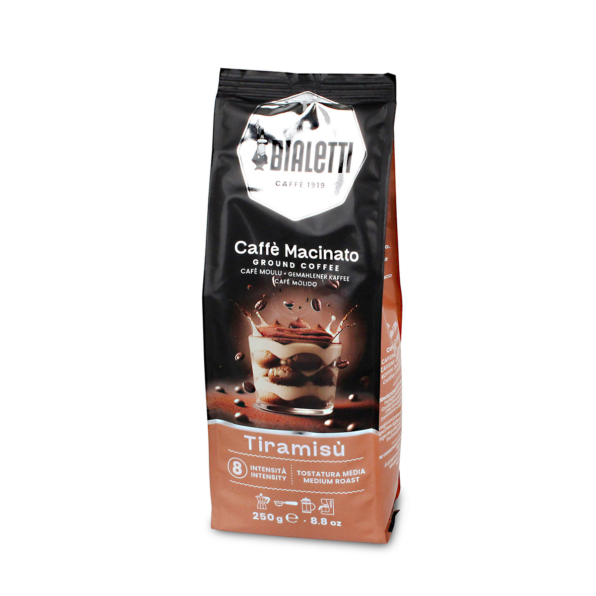 意大利 BIALETTI 250g袋裝摩卡咖啡粉 -提拉米蘇 -096080498