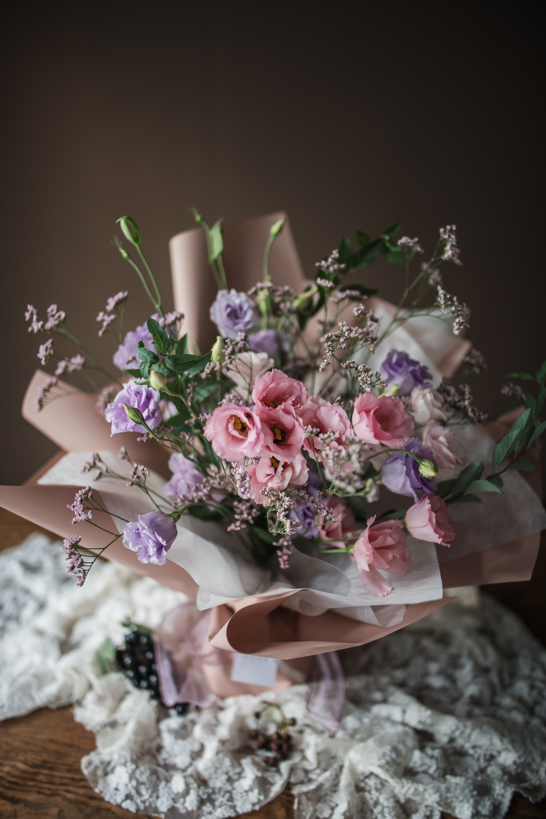 紫粉桔梗 | 花束
