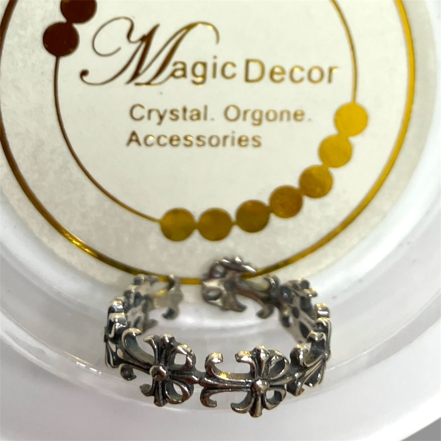 250703 - A101 純銀復古CH款開口戒指