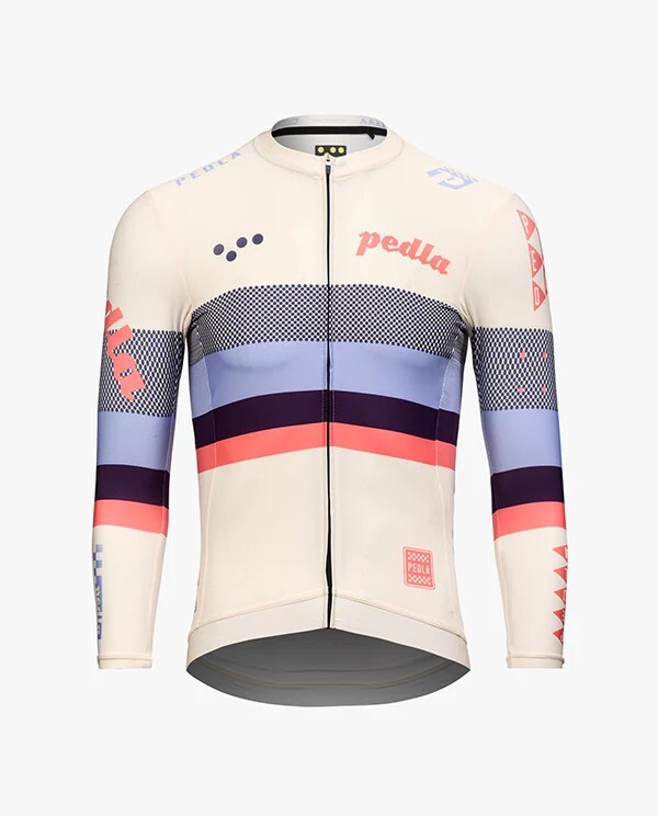 Pedla 男款薄長袖車衣 Heritage Classic LS Jersey /Bianca 白