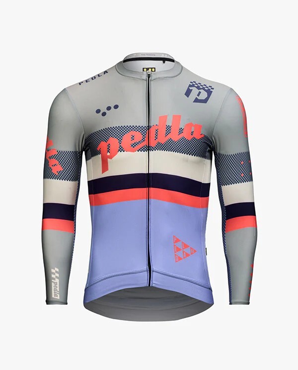 Pedla 男款薄長袖車衣 Heritage Classic LS Jersey /Coffee 淺咖