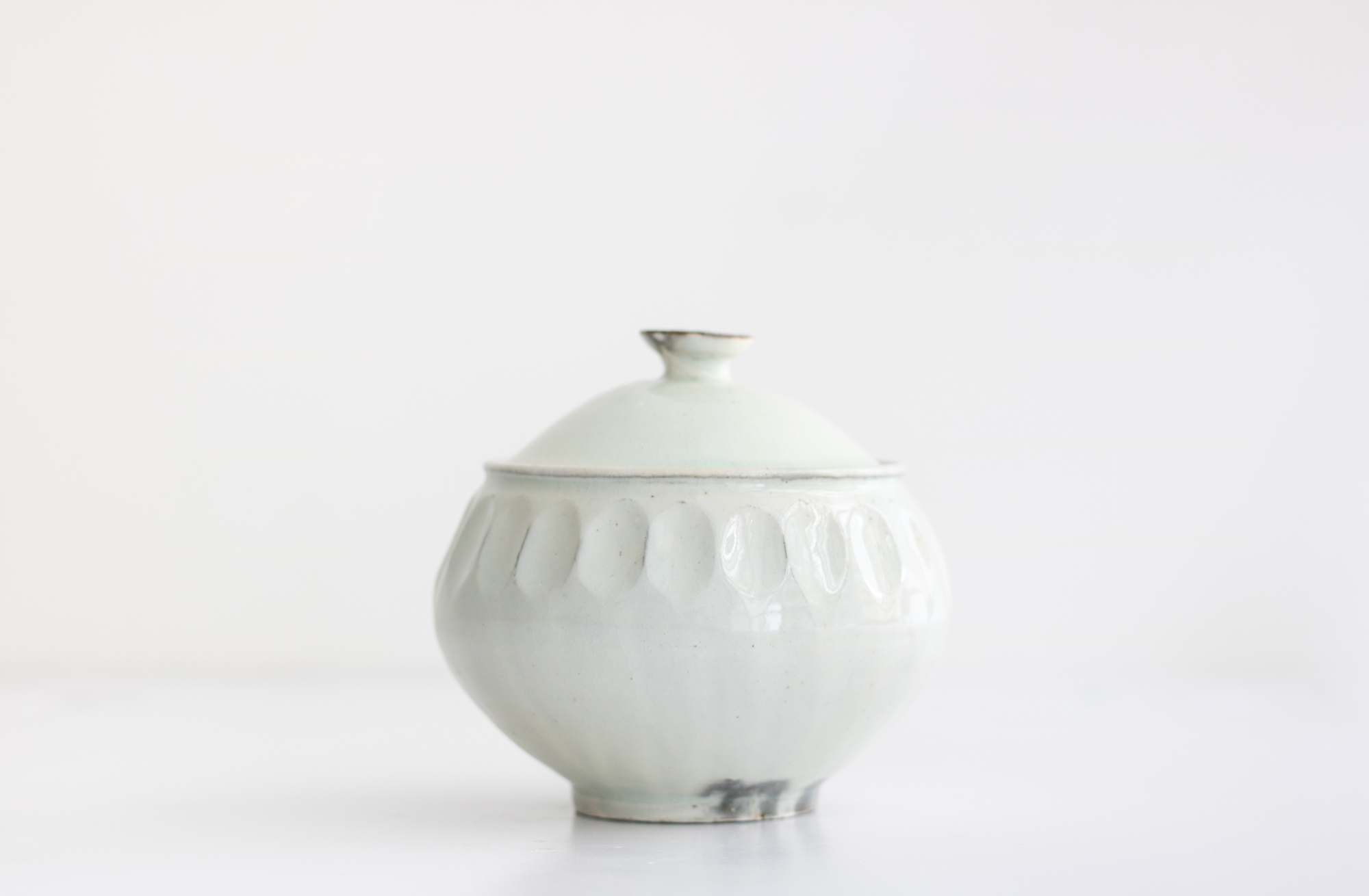 +g 古谷宣幸-粉引蓋物 A