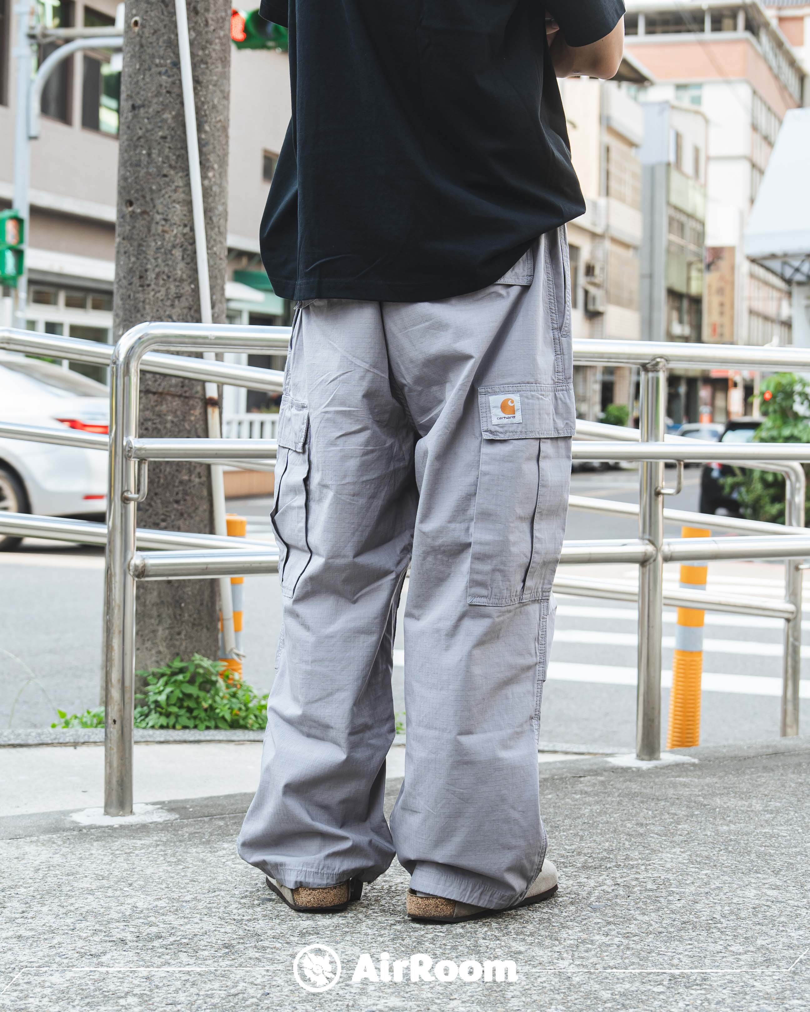 2025SS CARHARTT WIP Jet Cargo Pant 寬版 氣球褲 腰間 鬆緊帶 長褲 工作褲 現貨 I032967