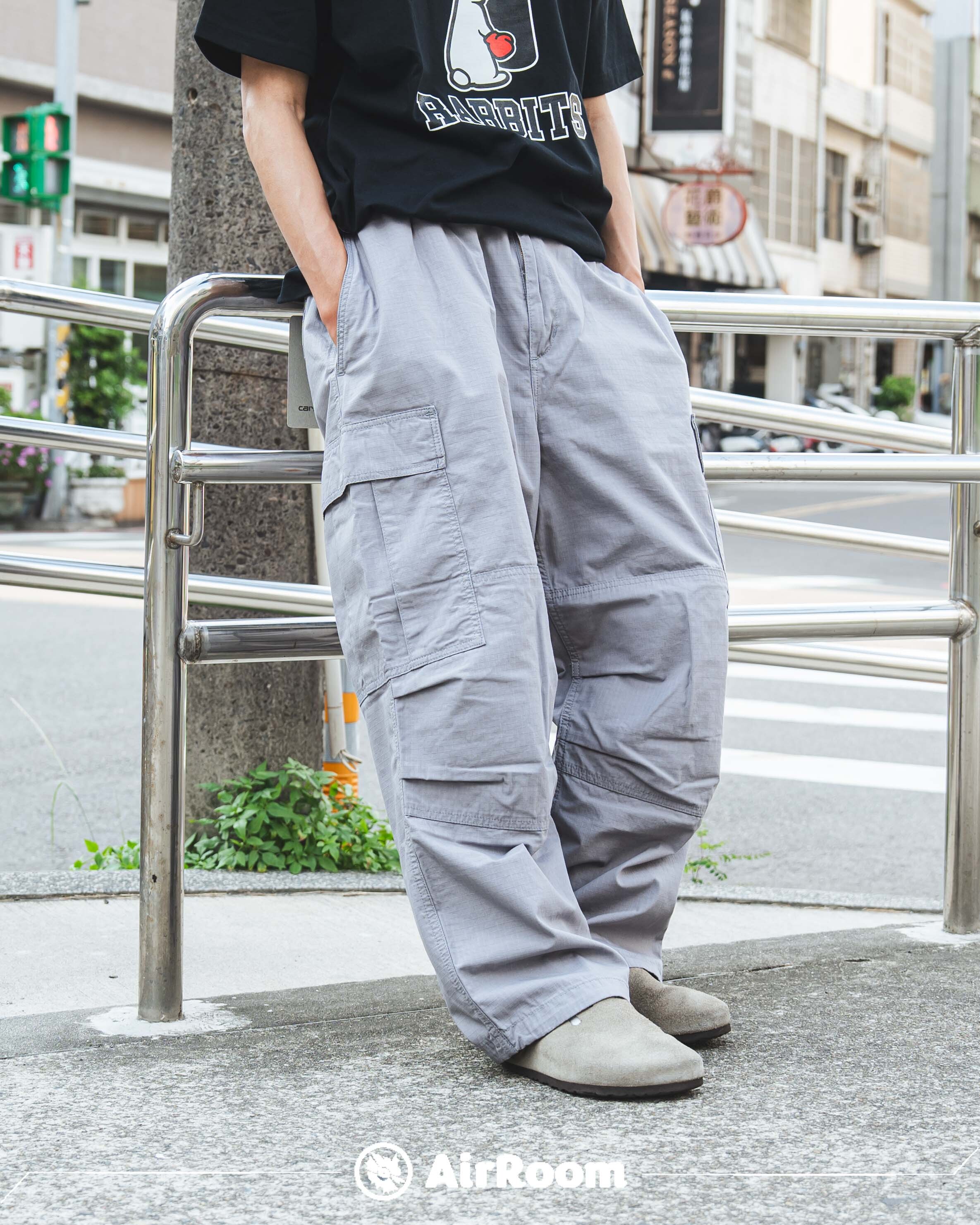 2025SS CARHARTT WIP Jet Cargo Pant 寬版 氣球褲 腰間 鬆緊帶 長褲 工作褲 現貨 I032967