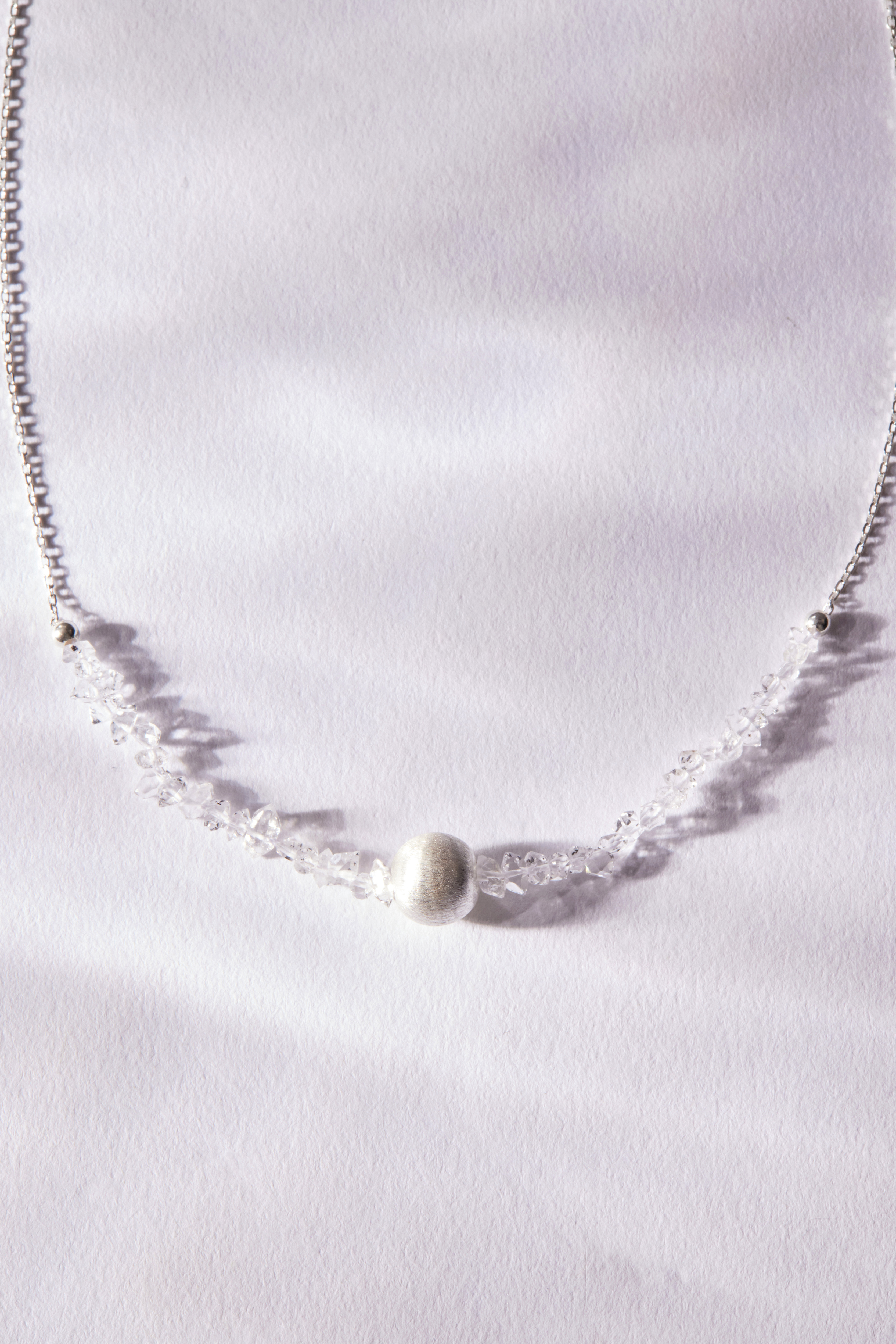 N1078  | 純銀貓眼銀球項鍊