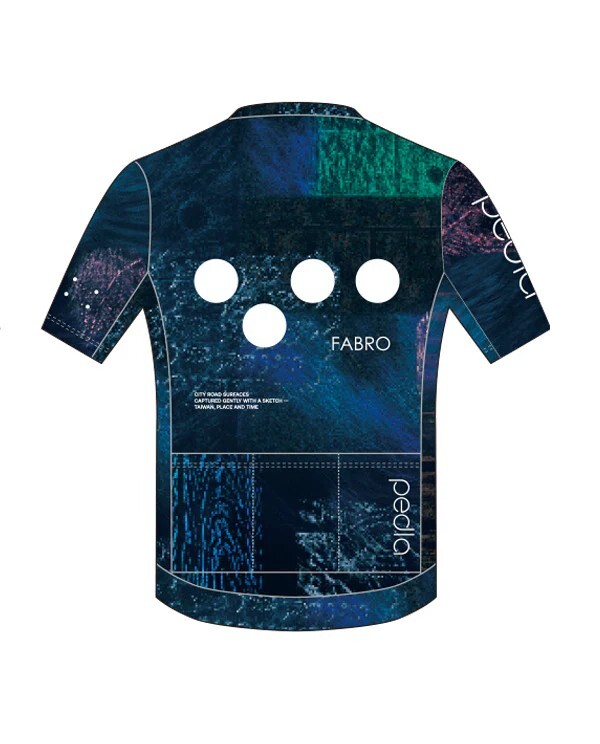 Pedla 男款短車衣 Taiwan Textures Classic SS Jersey /Dark Blue-Green 黑綠綠