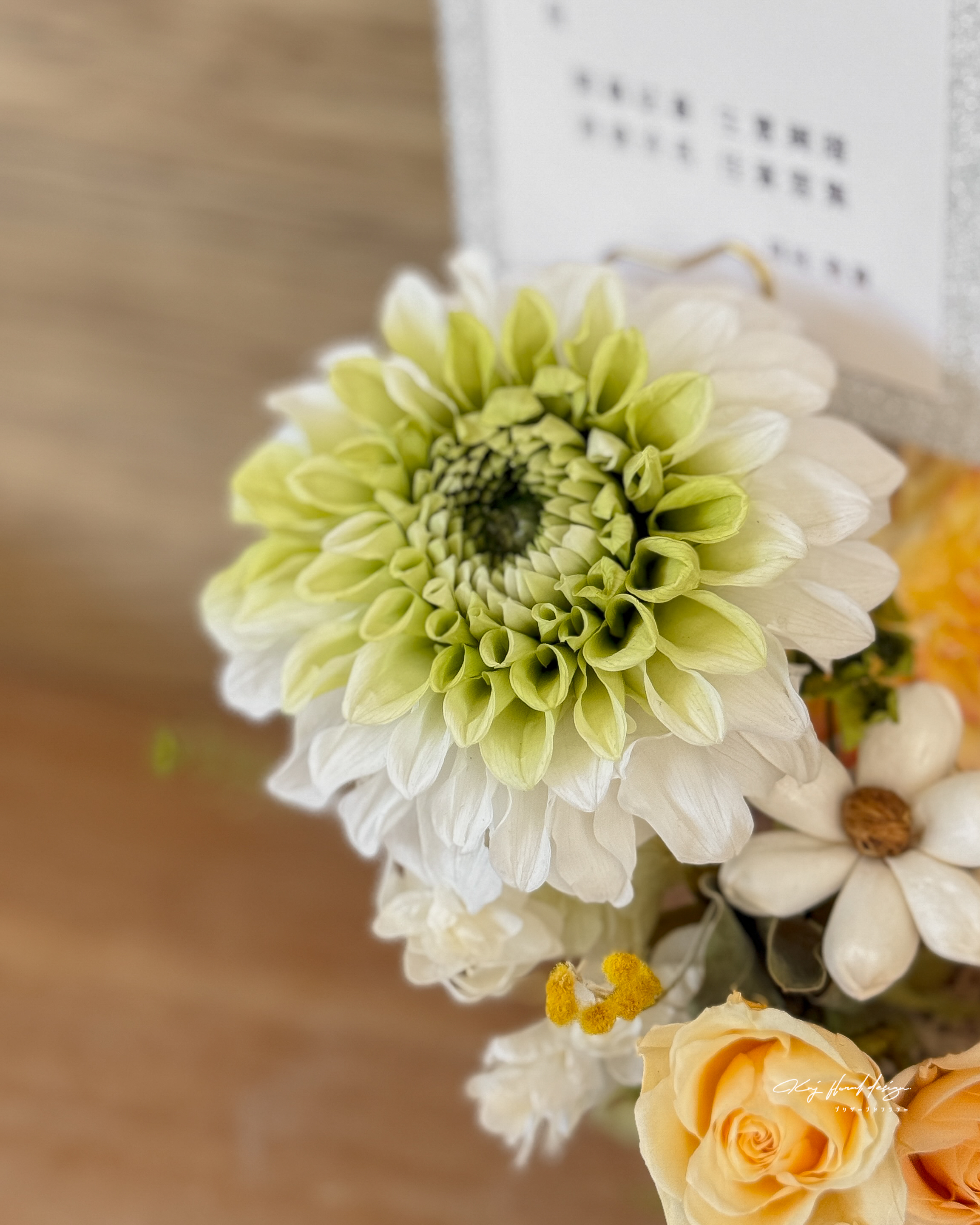 白茶晨曦開幕桌花盆