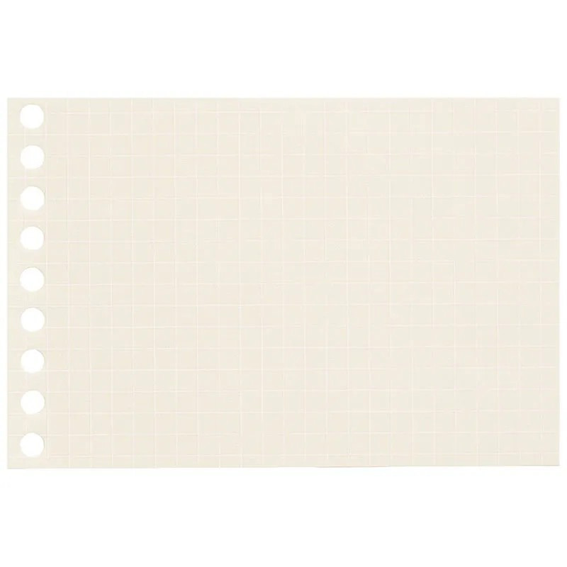 9孔 5mm 方格 活頁紙5色 B7｜MARUMAN 日本