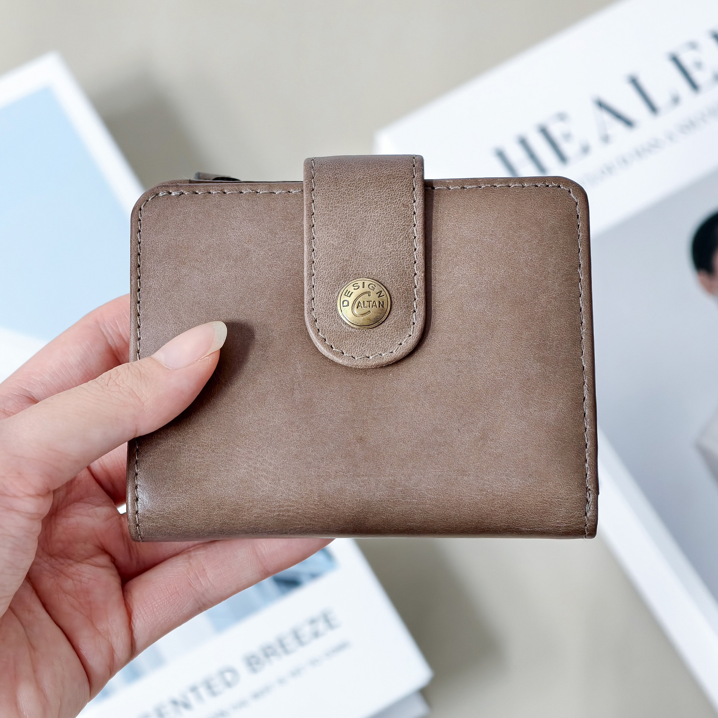 扣式小巧時尚中夾-五色(074349)