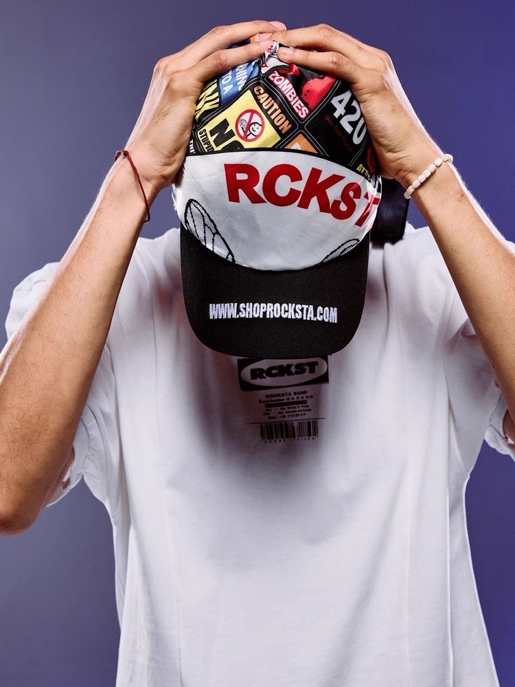 ROCKSTA GHETTO SOLID 方巾造型 拼接老帽