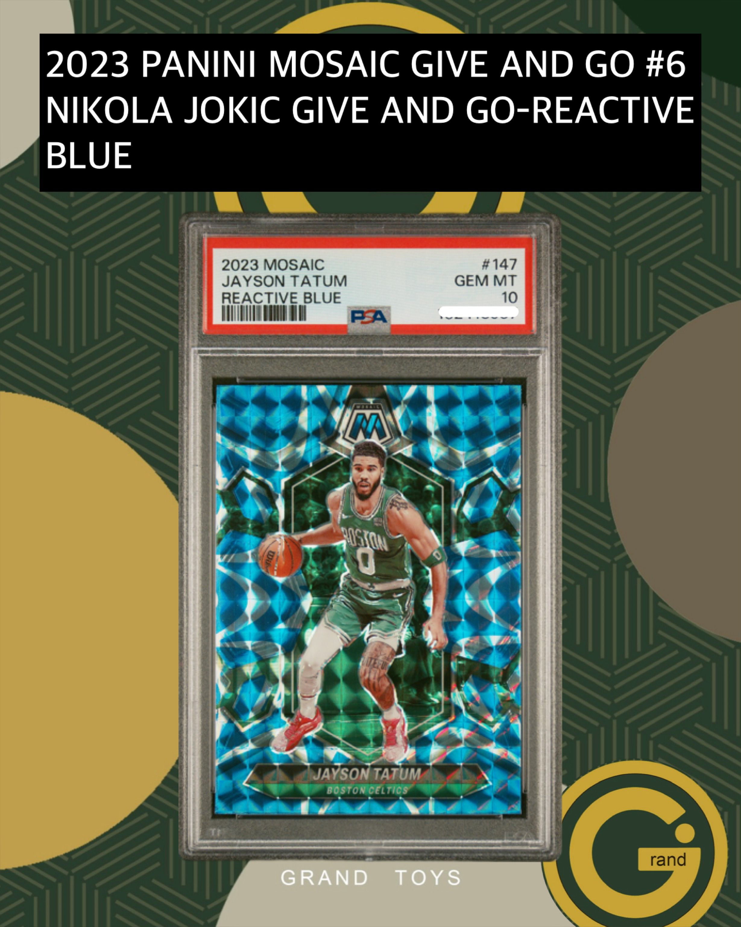 2023 PANINI MOSAIC GIVE AND GO #6NIKOLA JOKIC GIVE AND GO-REACTIVEBLUE
