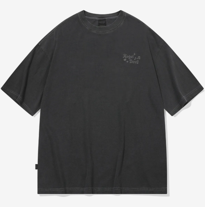 GN STUDIO / [CPGN x Kakao Friends] Angel &Devil short T-shirt /smoke black/  JUL25