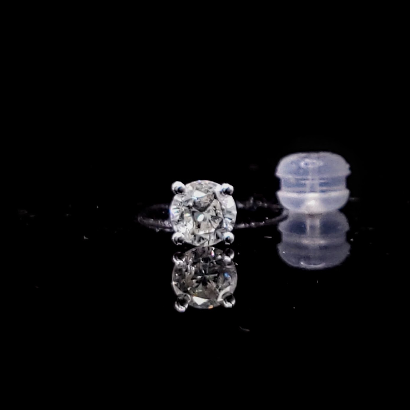18K White Gold 0.35ct Diamond Single Earring