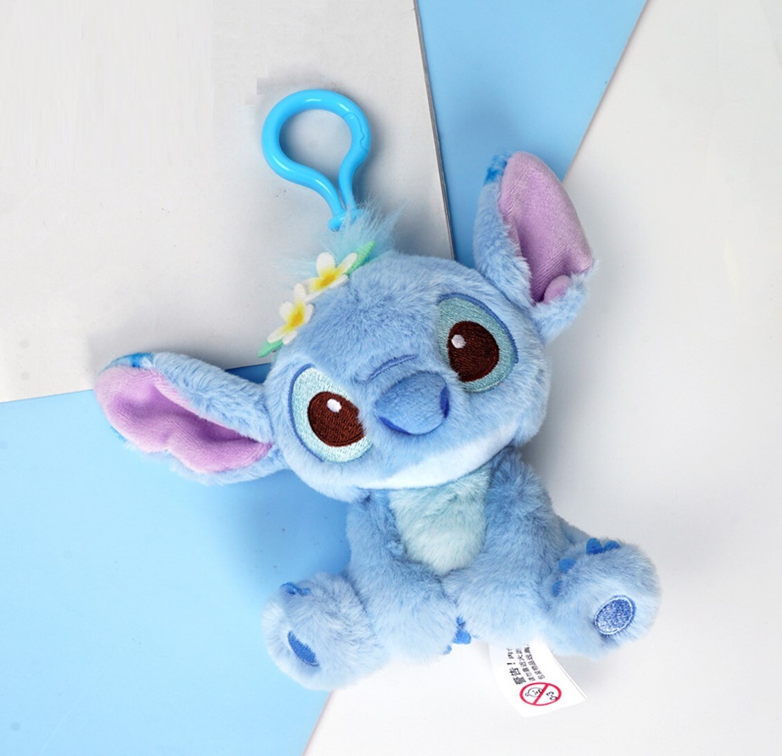 迪士尼史迪仔毛絨掛件公仔 鎖匙扣飾物