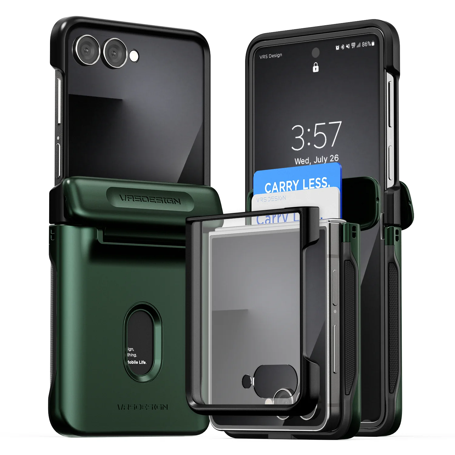 VRS Design - Terra Guard Modern GO - Galaxy Z Flip 7 Case 高度防撞鉸鏈保護卡槽手機殼