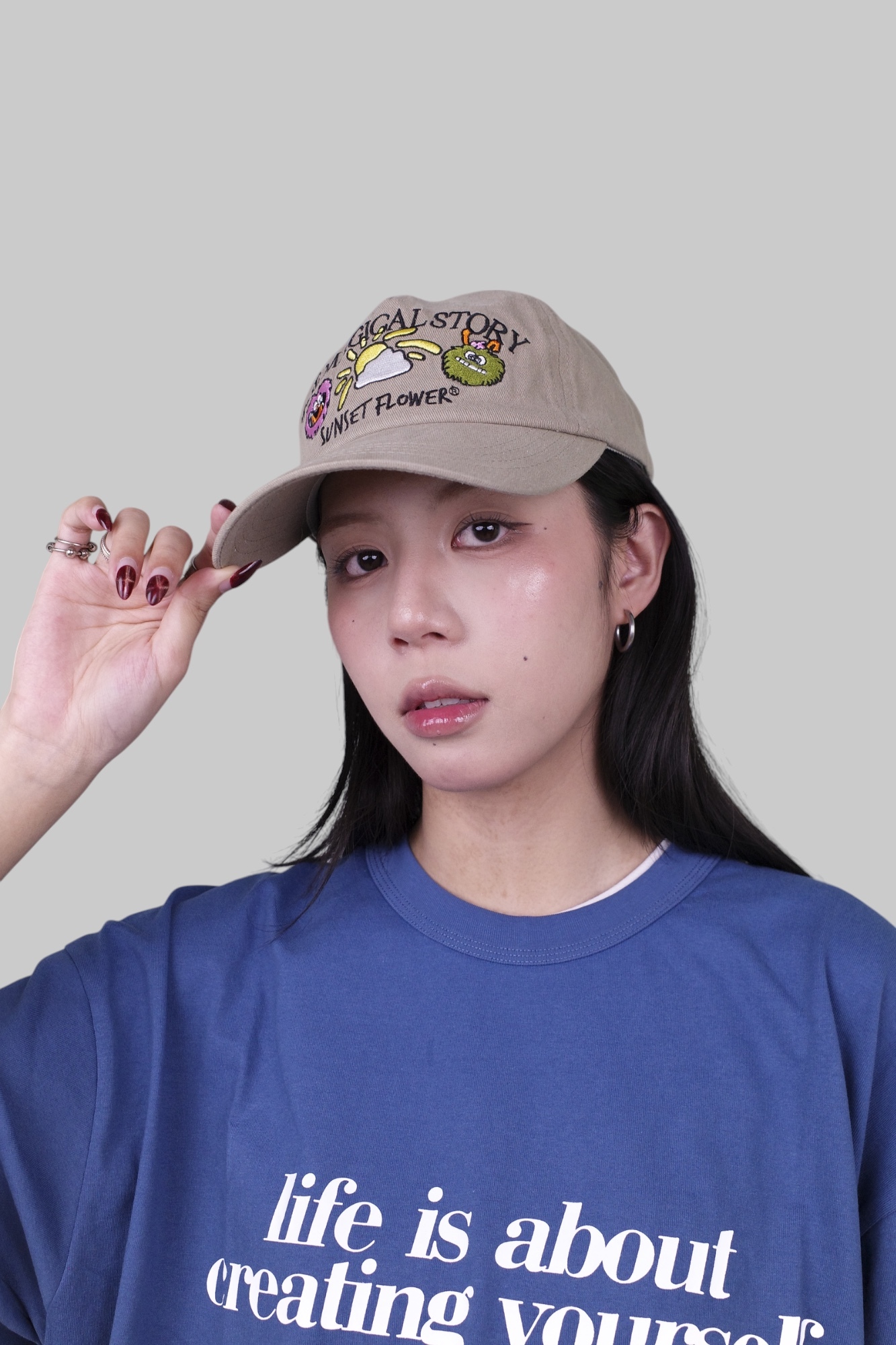 『Always_Good』小怪獸 刺繡 老帽