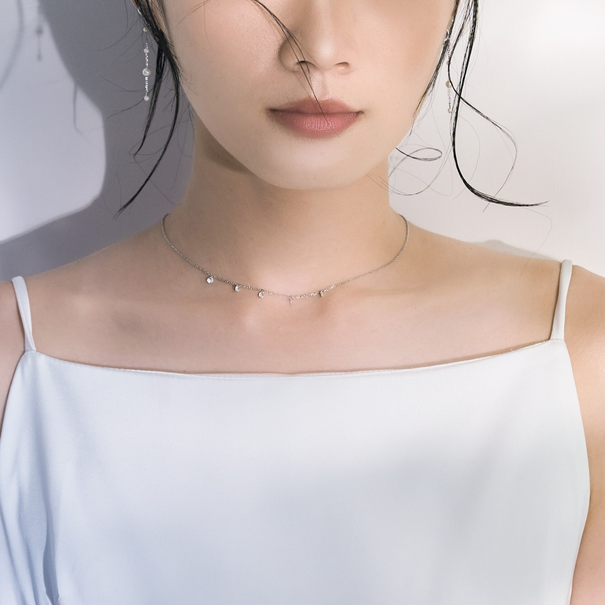 純銀項鍊與輕珠寶鎖骨鍊