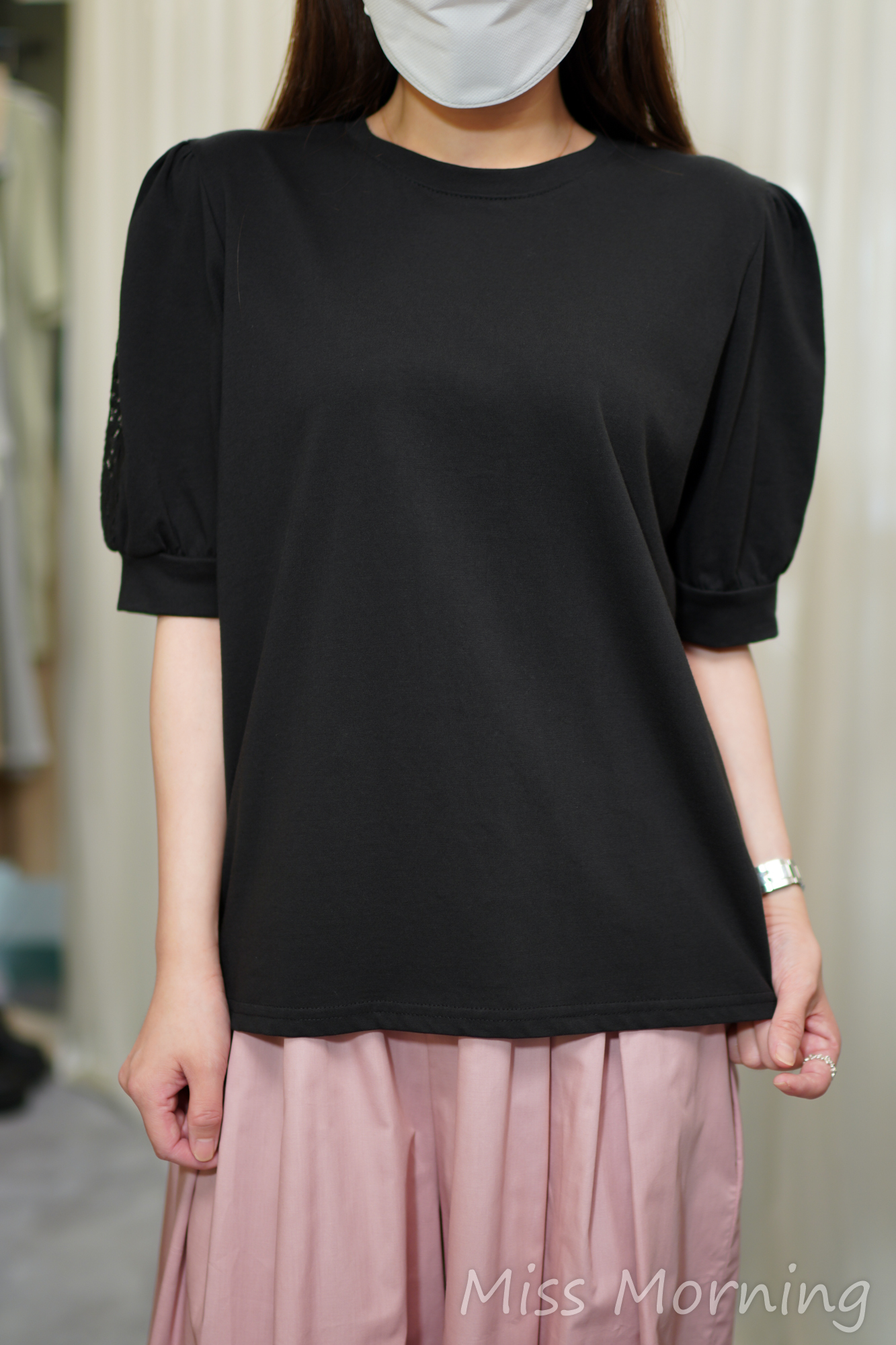 手袖有亮點百搭上衣(14711)