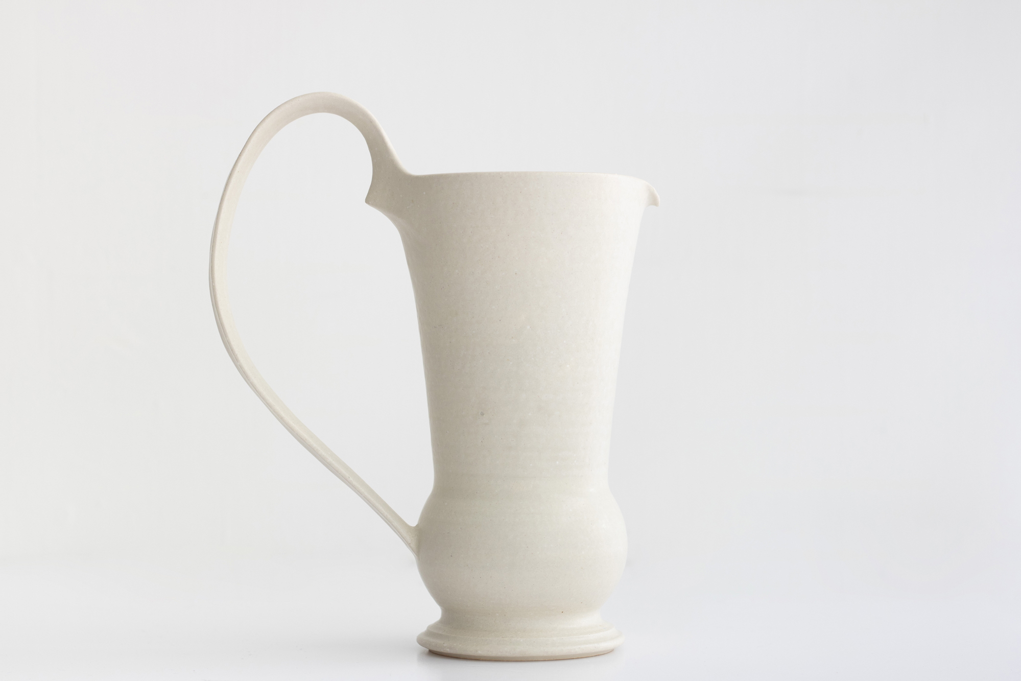 +g 竹口要-花器(水壺) 象牙色A