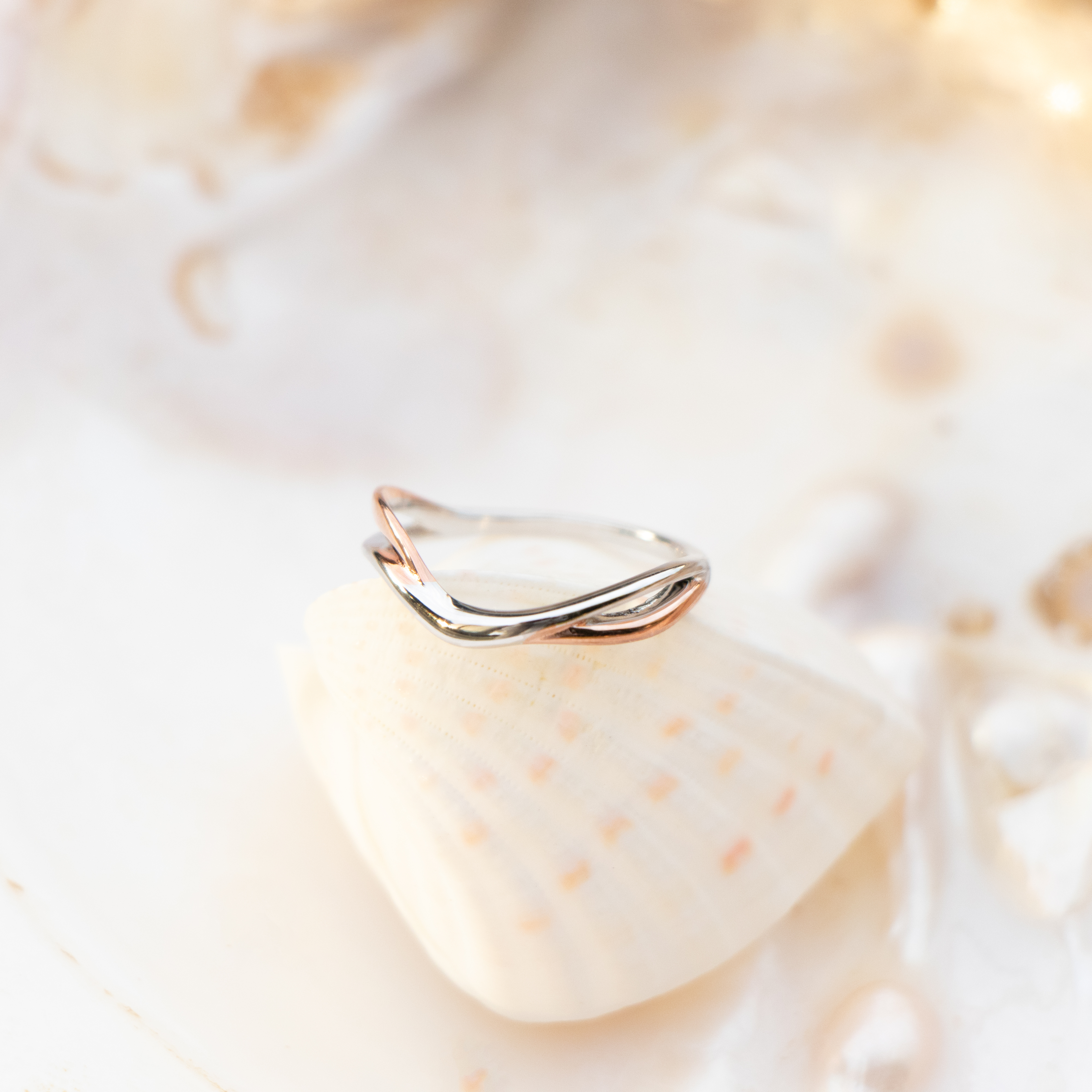 純銀與玫瑰金戒指,多尺寸可選,大尺寸戒指與尾戒