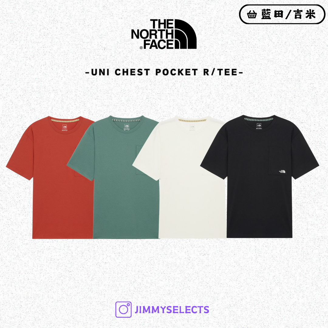【代購】THE NORTH FACE 北臉 男 女UNI CHEST POCKET 口袋 短袖 短T NT7UR53