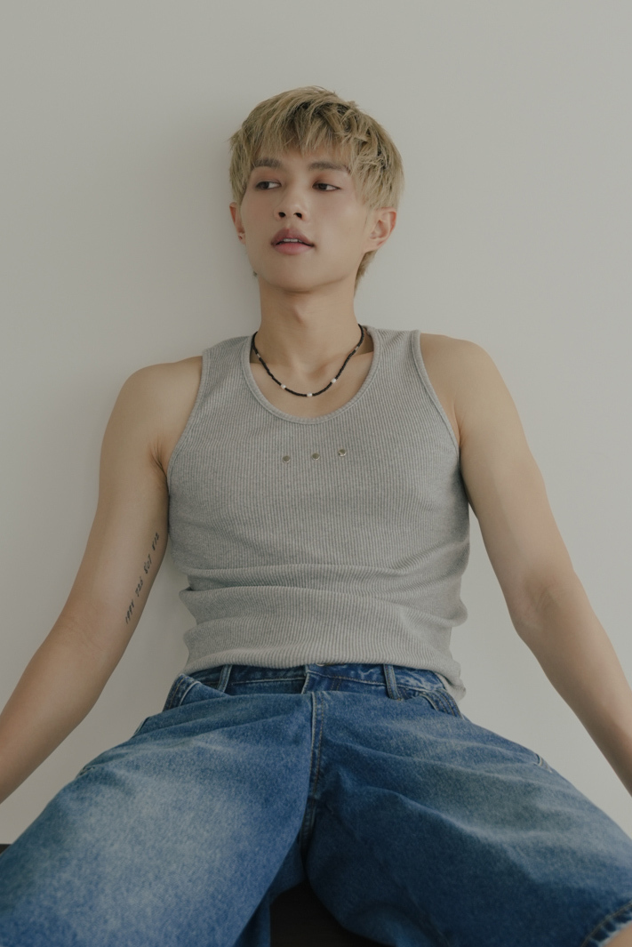 Studded Ribbed Tank Top #背心