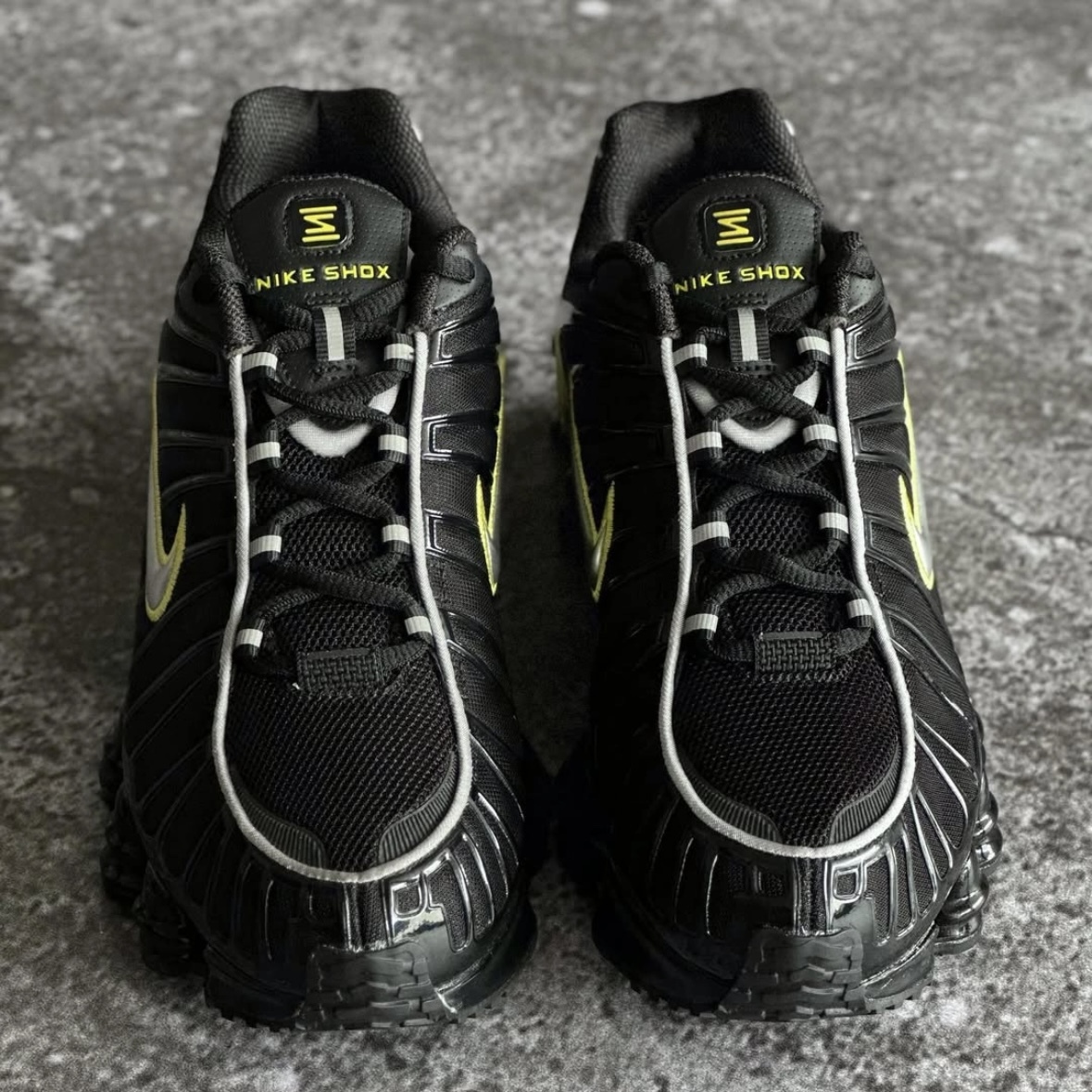 NIKE SHOX TL 黑黃 螢光黃 彈簧鞋  氣墊 休閒 復古 男鞋 CN0151-002